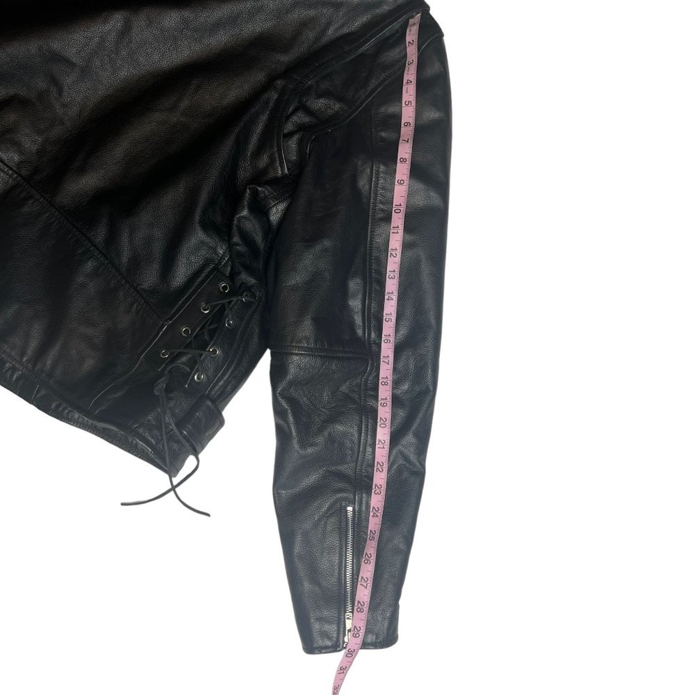 Interstate Leather Men's Motorcycle Leather Jacket Size 54 (XL) - Picture 10 of 16